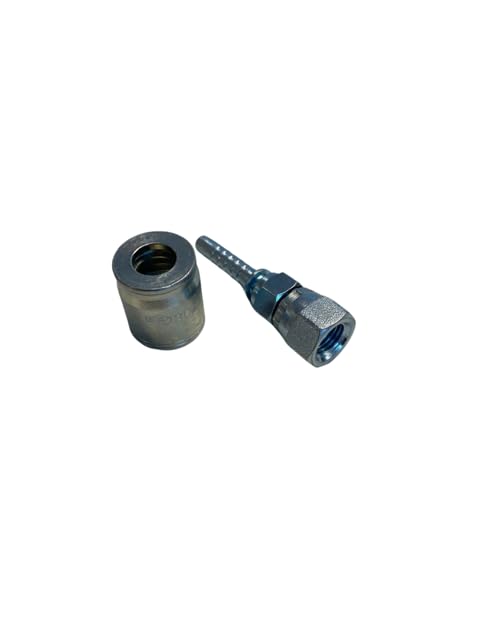 Image of 3 /8 inch Hose, 3 /8 inch Straight JIC Female with Ferrule. Works with R1, R2 & R16 Hydraulic Hoses
