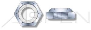 (4000 pcs) #12-24, Hex Nylon Insert Stop Lock Nuts, NTM and NTE Thin Series, Steel, Zinc Plated