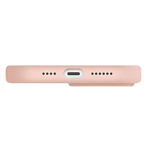 Coque iPhone 13 Uniq en silicone rose pour protection mobile - 4