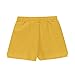 Zzalalana Girls Athletic Shorts with Liner, Summer Casual Elastic Waist Flowy Running Shorts Kids Short Pants with Pockets Yellow