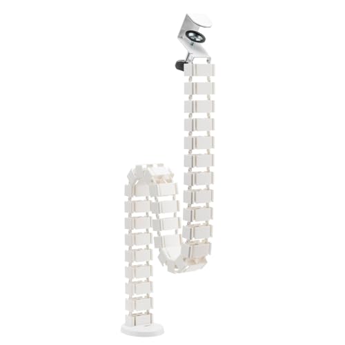 Passe-câbles flexible blanc LogiLink pour un bureau assis-debout épuré et moderne