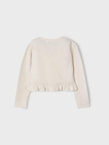 Mayoral Braid Knit Cardigan for Girls Champagne2