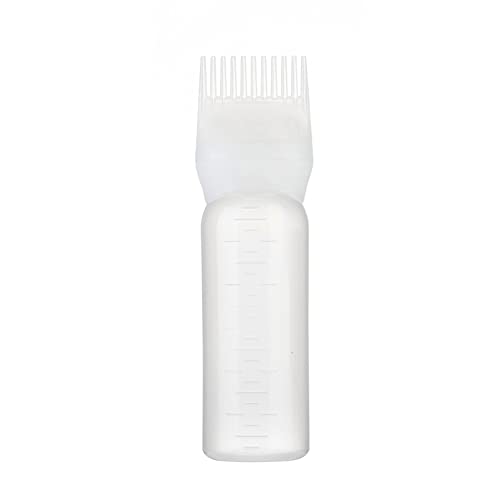 Brush Bottle with Comb, ShampooHair, Color Hair Dyeing Bottle, Oil Applicator