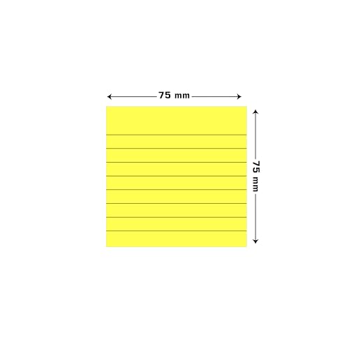 Image of Cubic Prompt Neon Sticky Notes | Pack of 2 | 10cm x 10cm (4 inchx4 inch) | 100 Ruled Sheets Each | Multicolour | Lined Self-Adhesive Note Pads for Office | School | Home Use
