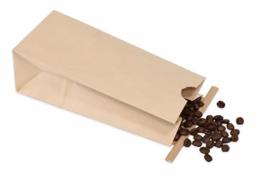 1/2 Pound, Poly-Lined, Kraft Coffee Bags (100 Count) - Ja Kitchens #TOP1