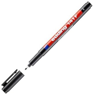Edding 141 F Permanente Pen - Set Van 4 - Multi-coloured - Ronde Punt 0,6 Mm - Pen Voor Schrijven Op Glas, Plastic, Folies En Gladde Oppervlakken - Permanent, Sneldrogend, Veegvast En Watervast