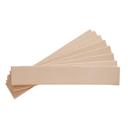 Realeather C0138-08 Bookmarks for Leathercrafting 7 x 1.25 Natural 8-Pack