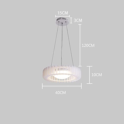 Lustre scandinave en acrylique sélectionné avec éclairage LED chic - 6