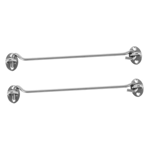 MUCKLILY Versatile 2pcs Window Hooks Stainless Steel Door Latches Modern Design