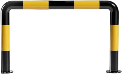 LorDerBing U字型ガードレール 駐車場ポール 大型 車止め ブロック 駐車場パイル 衝突防止バー 厚い手 2mm 取り外し可能なベース 鋼管 丸い角 耐久性 耐摩耗 障害物 進入禁止 私道 ガレージ 車庫 パーキングエリア 簡単なインストール 屋