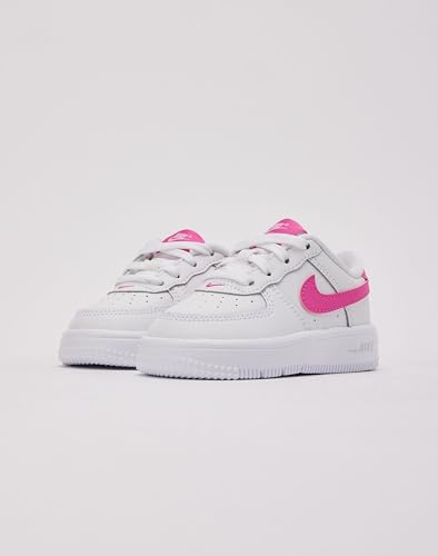 Nike Force 1 Low Toddler (White/Pink)2