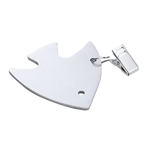 Tsnamay 8Pcs Fish Table Cover Tablecloth Weights Stainless Steel 2.48"X2.28"/63X58Mm #TOP1