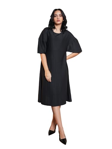 Image of PURVAJA Women's A-line Midi Length Dress (Yuvi-041-045)