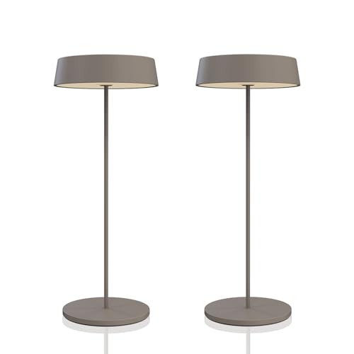 Palmina 901,lampara de mesa 4400mah,Protección IP54 lampara mesa led recargable,lamparas sin cables Para Uso Interior/Exterior Apta Para Cena,Lectura,Dormitorio,Jardín Y Mucho Más