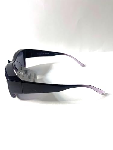 Foster Grant solar shield medium polarized fits over FO027 Lucy, Smoke3