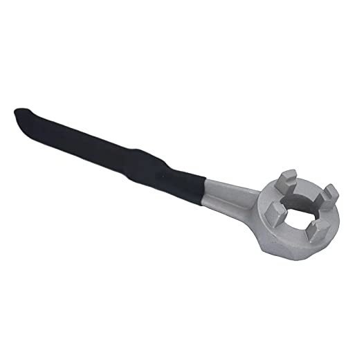 Image of Aluminum Drum Wrench, Bung Wrench, Barrel Opener Tool for Opening 10 15 20 30 55 Gallon Drum, Fits 2 inch and 3 /4 inch Bung Cap