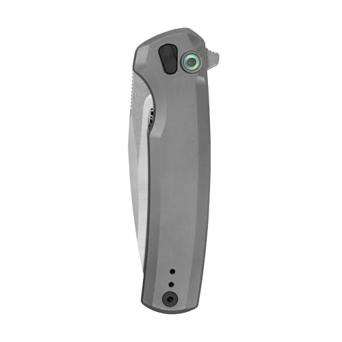 Zero Tolerance 0044, Folding Pocket Knife, 3.2 inch CPM S45VN Steel Blade, Titanium Handle, Button Lock, Made in USA - Image 4