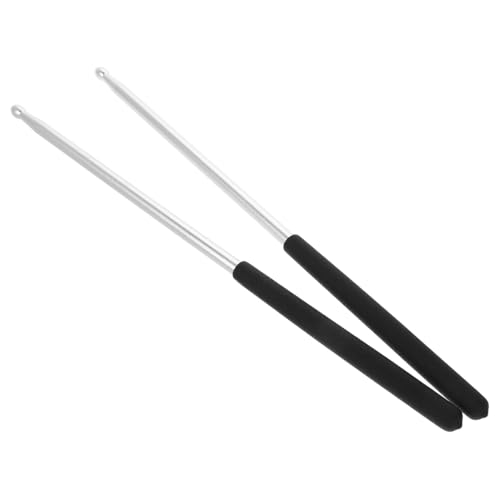 1 par de baquetas de aleación de aluminio para batería, portátil, resistentes y fáciles de usar, adecuadas para todos los niveles de batería y para varios tipos de tambores de ritmo