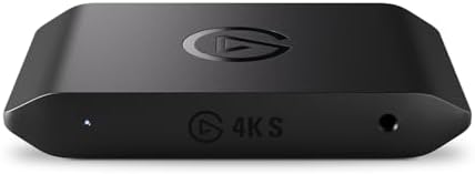 Elgato 4K S Capture Card for PS5, Xbox Series X/S, Switch 2 | 4K60 capture, 1440p120 or 1080p240 passthrough, HDR10 support, Near-zero latency, USB-C, Analog audio input