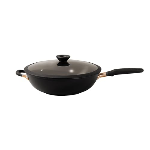 Meyer Nonstick Wok with Glass Lid | 12.5