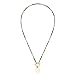 Produktbild Leonardo Ciao Viva Halskette aus Edelstahl, kurze Perlenkette aus Glas-& Edelstahlperlen grün gold und Münzanhänger, Damenschmuck, 021841