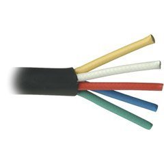 Câble RG59U coaxial couleur pour système de vidéosurveillance 76m
