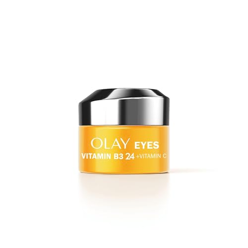 Olay Vitamina C Crema Contorno de Ojos, Cuidado para Ojeras, Ojos Hinchados con Niacinamida al 99% de Pureza. Ilumina, Unifica, Hidrata. 15 ml