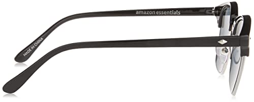 Unisex-Half-Frame-Sunglasses-Black-One-Size
