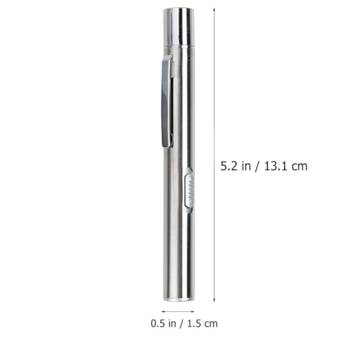Linterna recargable USB tipo bolígrafo LED DOITOOL de acero inoxidable para uso médico 2
