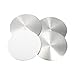 X AUTOHAUX 4pcs 75mm Silver Tone Car Universal Wheel Center Hub Caps Emblem Badge Decal Sticker