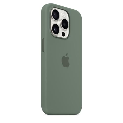 Apple iPhone 15 Pro Silicone Case with MagSafe - Cypress ​​​​​​​