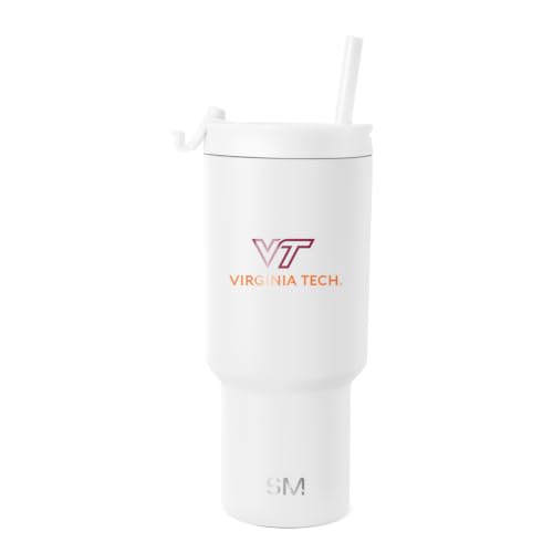 Image of Simple Modern Virginia Tech Hokies Tumbler with Straw | 30oz | Collegiate