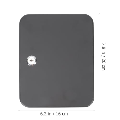 Caja de llaves de hierro negra para pared organizador seguro de llaves escolar 4
