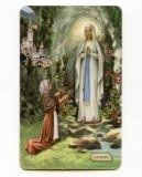 CARTE - CARTE avec prière plastifiée de Notre Dame de Lourdes CARTE - CARTE avec prière plastifiée de Notre Dame de Lourdes