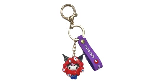 大阪万博 EXPO osaka 関西万博 会場限定カラー 赤 2025 ミャクミャク なりきりク口ミ ストラップ付き 立体 マスコット カラーキーホルダー パッケージサイズ約 18×7×2cmのサムネイル