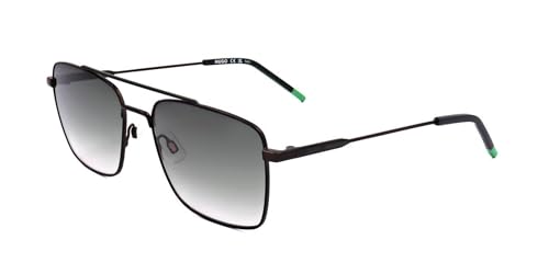 Image of HUGO HG 1177/S MATTE BLACK/GREEN SHADED 57/18/145 men Sunglasses