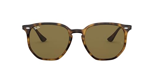 Ray-Ban RB4306 710/73 54MM Light Havana/Plastic Lens B-15 Brown Round Sunglasses for Men for Women