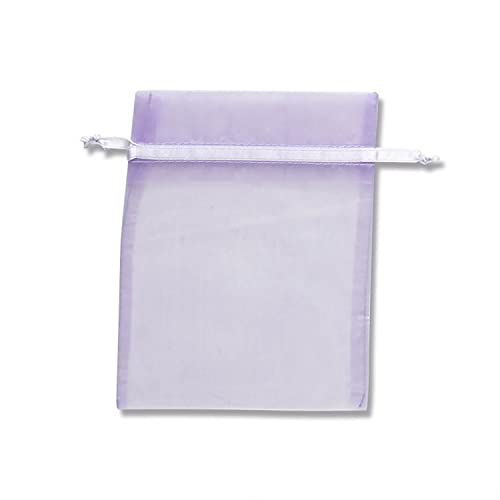 【ケース販売】HEIKO ギフト巾着袋 オーガンジーバッグ M ラベンダー 008705043 1ケース(10枚入×200束 合計2000枚)