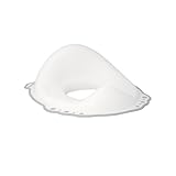 Toilet Training Seat Combo Unisex White for Safe Toddler Loo Potty Training in The Bathroom and Home Tiny to Tots Toddler Toilet Training Range Oval Shape (Grey, Trainer Seat)