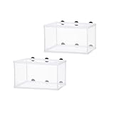 BRYHZKCM 2pcs Fish Hatchery Breeder Box,Nylon Mesh Fish Fry Hatchery Breeder Box Separation Net Incu