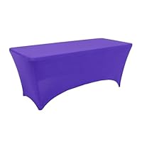 Nappes En Spandex Nappe élastique Mariage Hôtel Anniversaire Salle à Manger Décor Rectangulaire Spandex Nappe Extensible Noir Blanc Couverture De