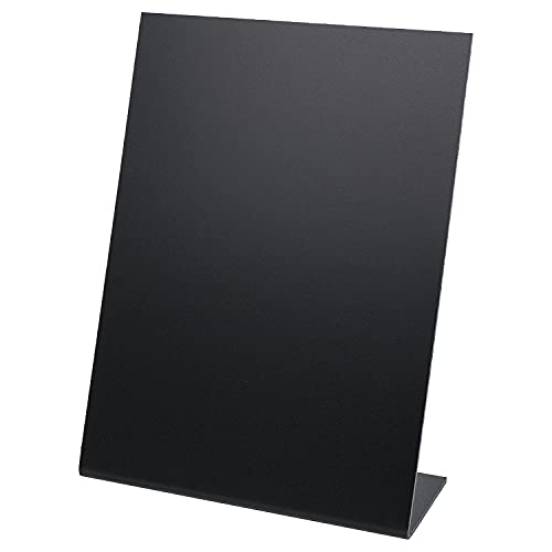 HMF 46432 Pizarra de mesa, soporte en L, DIN A5, color negro