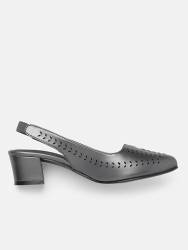 Image of Marc Loire Women Pointed Toe Block Heel Sandal for Office Wear