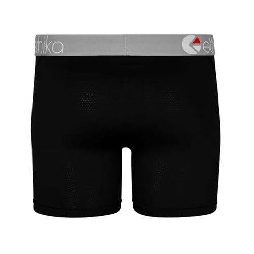 Ethika Mens MID Boxer Brief | MicroMesh -Black-3