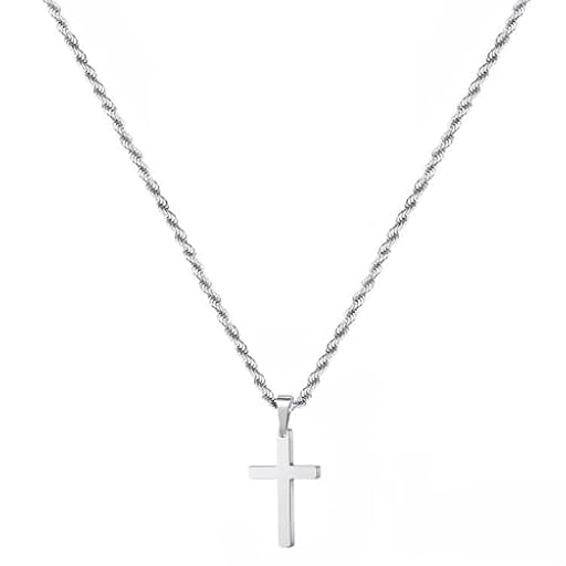 ShiWuYou Collar con Cruz para Hombre, Cadena de Acero Inoxidable con Colgante de Cruz Estilo Vintage, Collar con Amuleto para Hombre | Ya disponible en tu tienda friki favorita! En mundofriki.es! ShiWuYou Collar con Cruz para Hombre, Cadena de Acero Inoxidable con Colgante de Cruz Estilo Vintage, Collar con Amuleto para Hombre | Ya disponible en tu tienda friki favorita! En mundofriki.es!