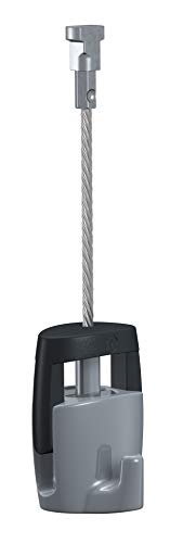Image of Adjustable Picture Hook Holds 45lb on Both Perlon Cords and Steel Cables (4) Pack