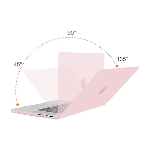 Image of MOSISO Compatible with MacBook Pro 16 inch Case 2025 2024 2023 2022 2021 M4 M3 M2 M1 A3403 A3186 A2991 A2780 A2485 Pro Max, Plastic Hard Shell&Keyboard Cover&Screen Film&Storage Bag, Rose Quartz