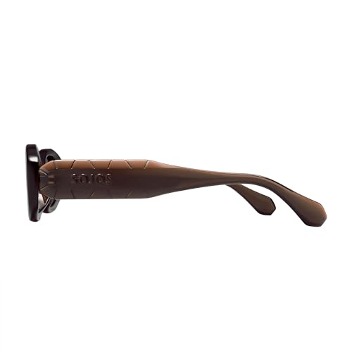 Image of SOJOS Ocean Collection Retro Oval Polarized Sunglasses Women Men SUNLIGHT