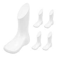 SOESFOUFU 5pcs Baby Foot Model Mannequins for Shoes and Socks Display Hollow Plastic Toddler Sock Display Stand Skin Color Infant Feet Mannequin for Sandals and Shoe Showcase
