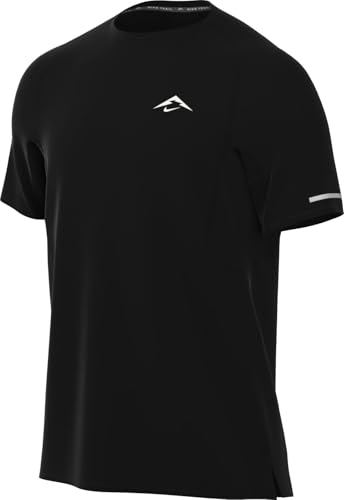 Nike Solar Chase Camiseta De Running Dri-Fit ADV De Manga Corta - Hombre, Black/Summit White, HJ3580-010, XL